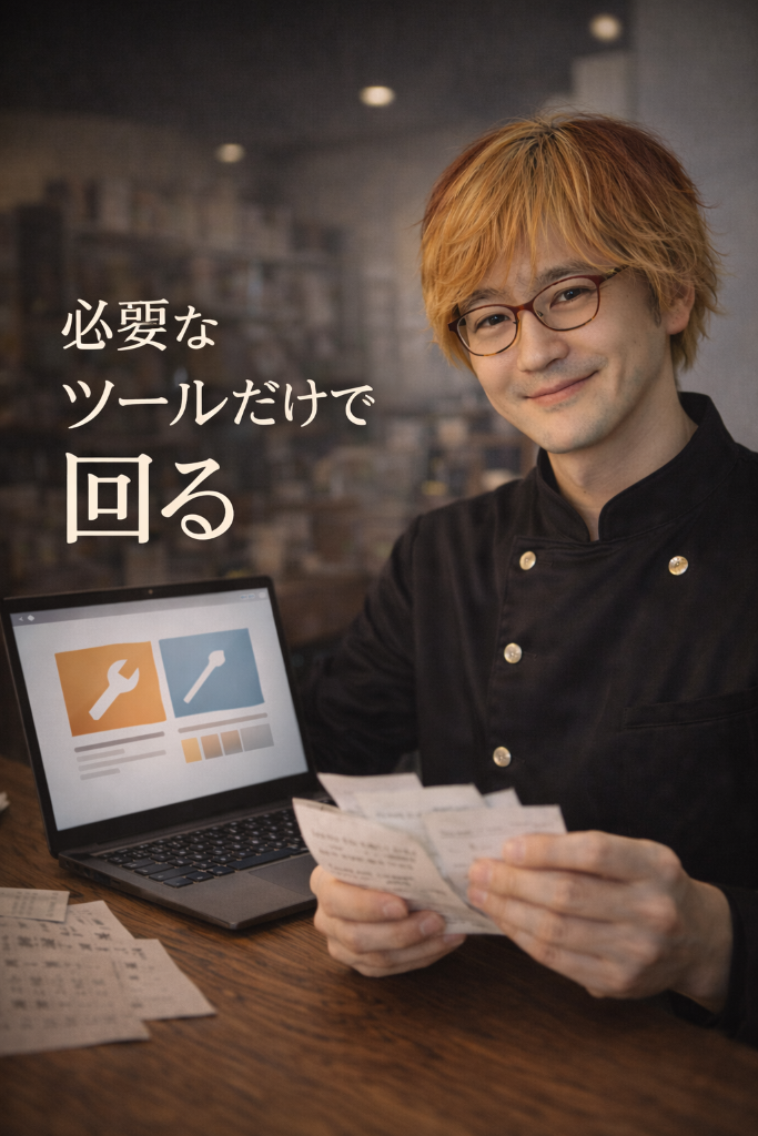 必要なツールだけで回る